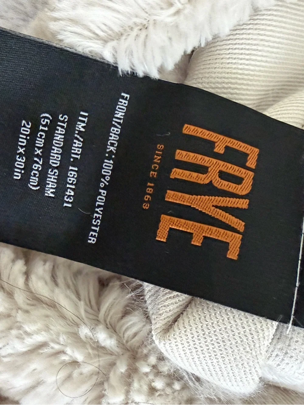 Frye Faux Fur Queen Pillow Case Covers Set of 2